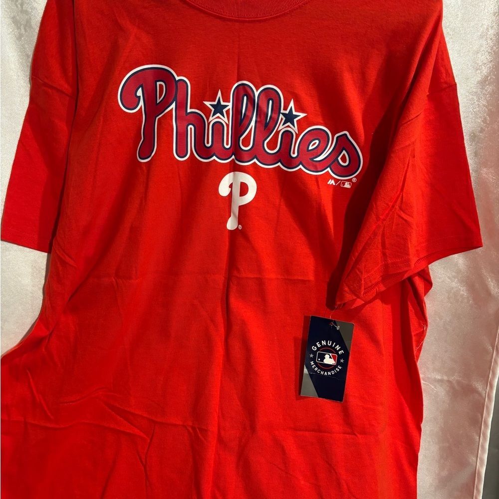NWT Majestic Phillies XXL mens tee shirt